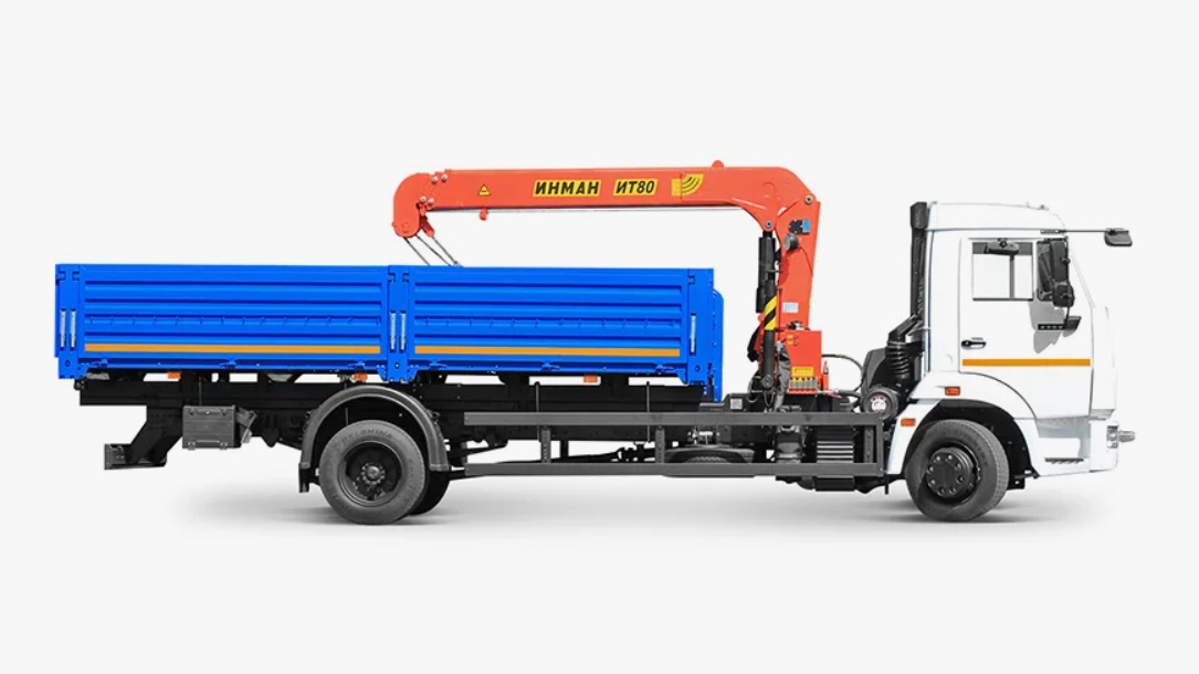 Бортовой автомобиль КАМАЗ 4308 с КМУ Инман ИТ-150